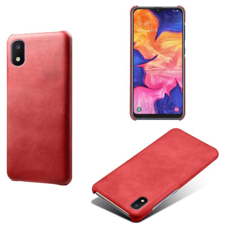 Calf Texture  PC + PU Phone Case For Samsung Galaxy A10E