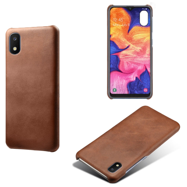 Calf Texture  PC + PU Phone Case For Samsung Galaxy A10E
