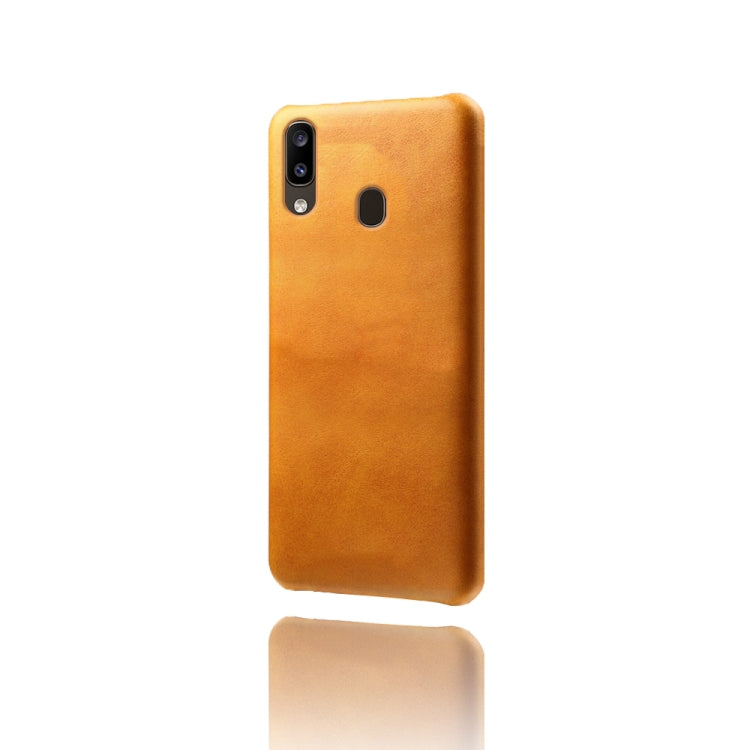 Calf Texture  PC + PU Phone Case For Samsung Galaxy A20