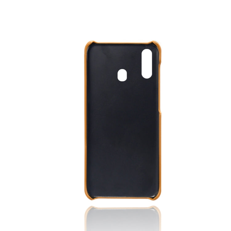 Calf Texture  PC + PU Phone Case For Samsung Galaxy A20