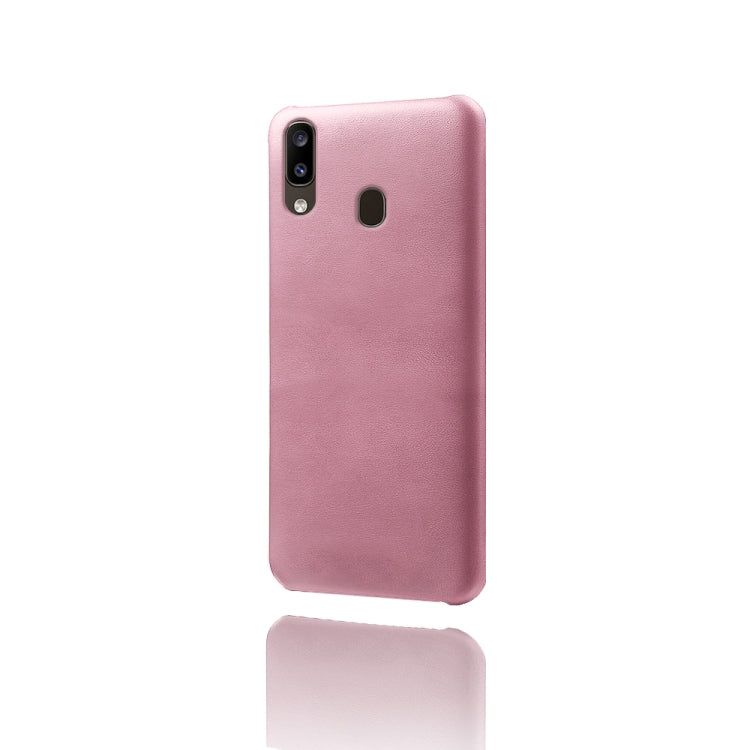 Calf Texture  PC + PU Phone Case For Samsung Galaxy A20