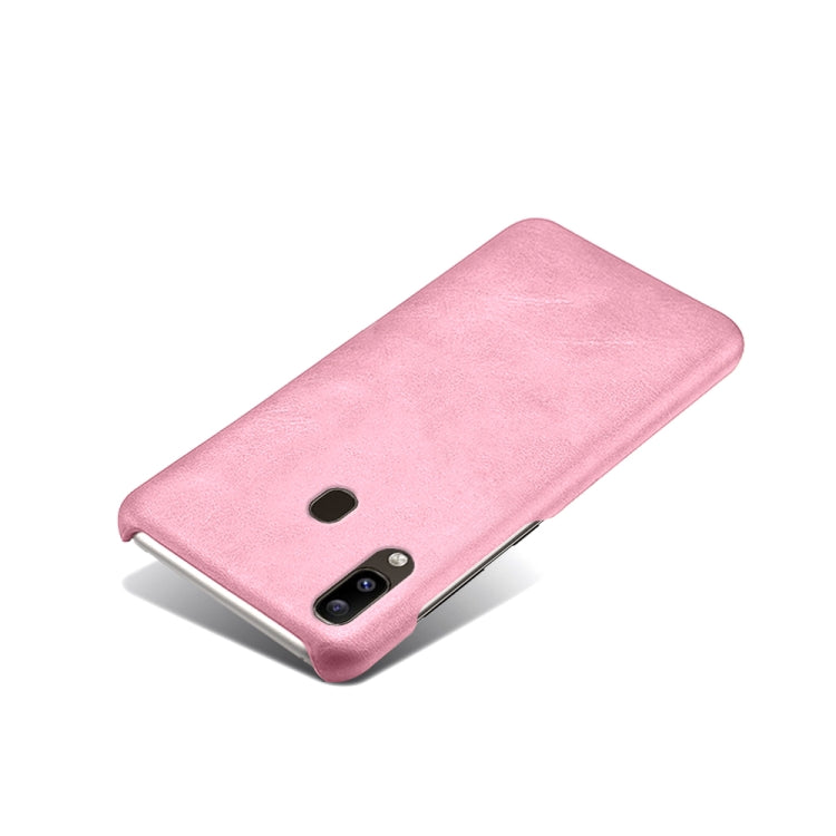 Calf Texture  PC + PU Phone Case For Samsung Galaxy A20