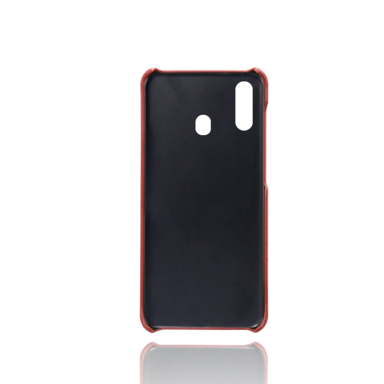 Calf Texture  PC + PU Phone Case For Samsung Galaxy A20