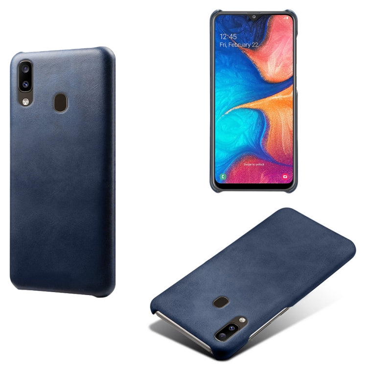 Calf Texture  PC + PU Phone Case For Samsung Galaxy A20