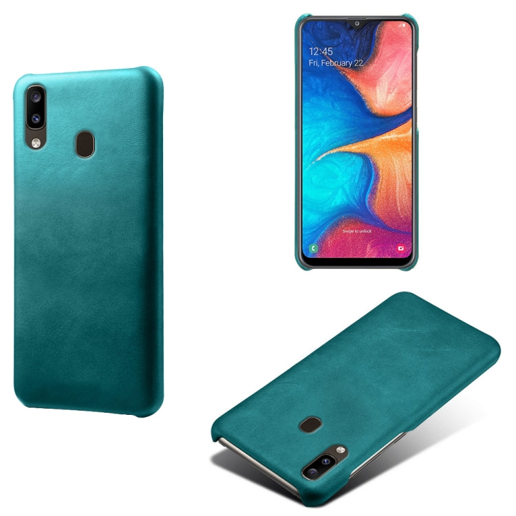 Calf Texture  PC + PU Phone Case For Samsung Galaxy A20