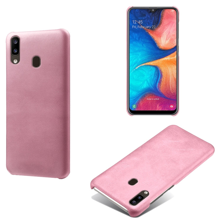 Calf Texture  PC + PU Phone Case For Samsung Galaxy A20e