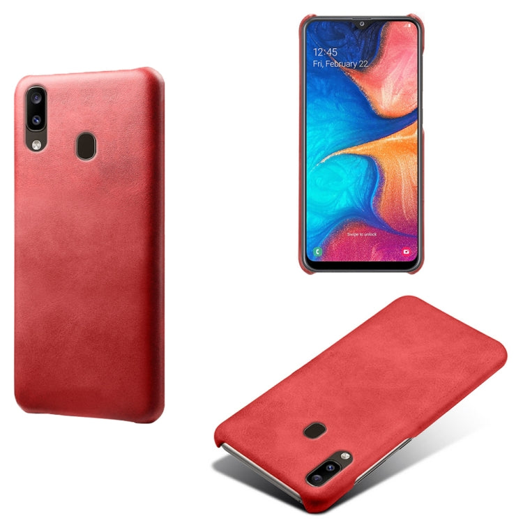 Calf Texture  PC + PU Phone Case For Samsung Galaxy A20e