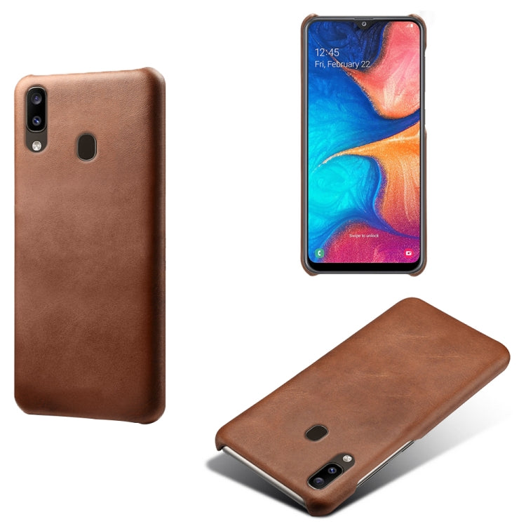 Calf Texture  PC + PU Phone Case For Samsung Galaxy A20e