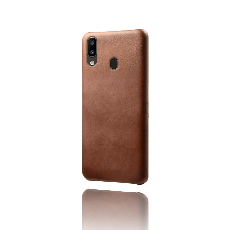 Calf Texture  PC + PU Phone Case For Samsung Galaxy A20e
