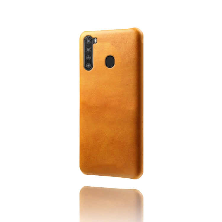 Calf Texture  PC + PU Phone Case For Samsung Galaxy A21