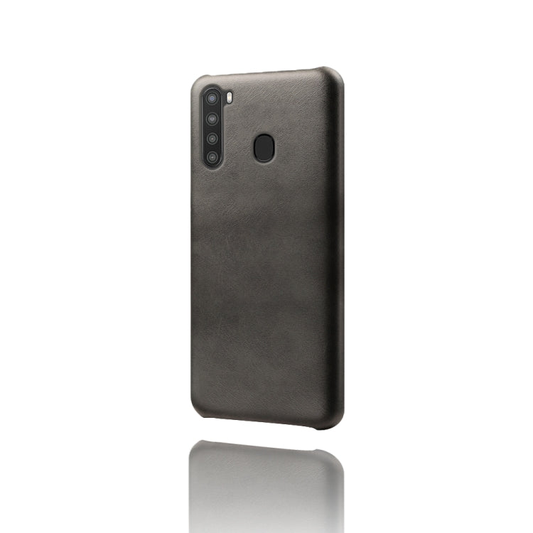 Calf Texture  PC + PU Phone Case For Samsung Galaxy A21