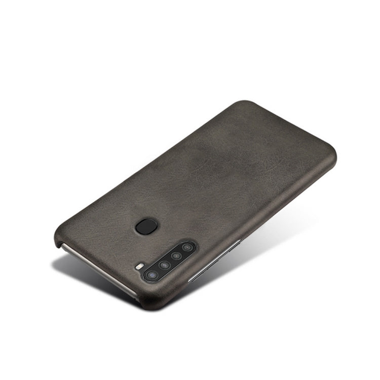 Calf Texture  PC + PU Phone Case For Samsung Galaxy A21
