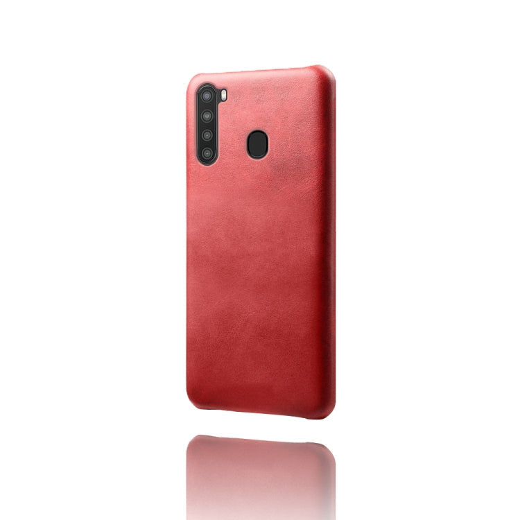 Calf Texture  PC + PU Phone Case For Samsung Galaxy A21