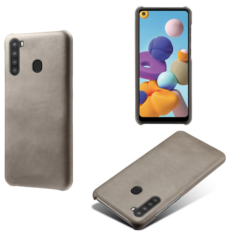 Calf Texture  PC + PU Phone Case For Samsung Galaxy A21