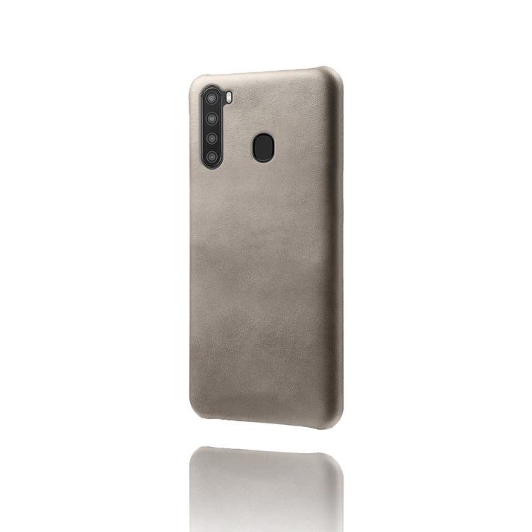 Calf Texture  PC + PU Phone Case For Samsung Galaxy A21