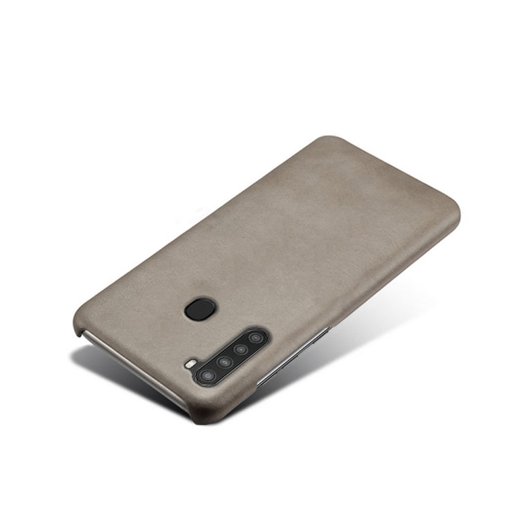 Calf Texture  PC + PU Phone Case For Samsung Galaxy A21