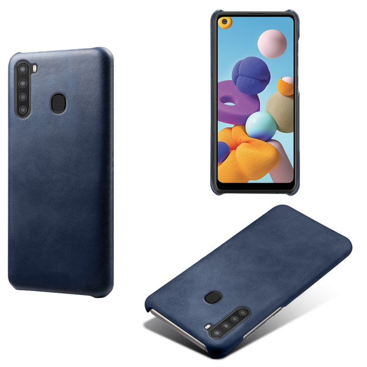 Calf Texture  PC + PU Phone Case For Samsung Galaxy A21
