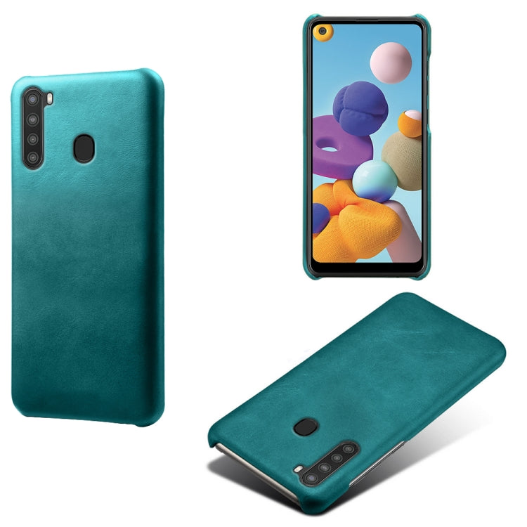 Calf Texture  PC + PU Phone Case For Samsung Galaxy A21