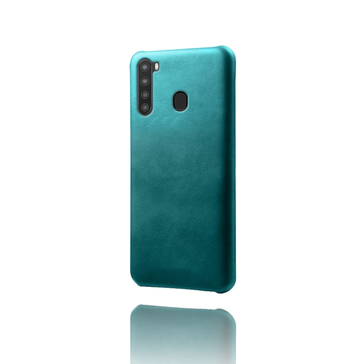 Calf Texture  PC + PU Phone Case For Samsung Galaxy A21
