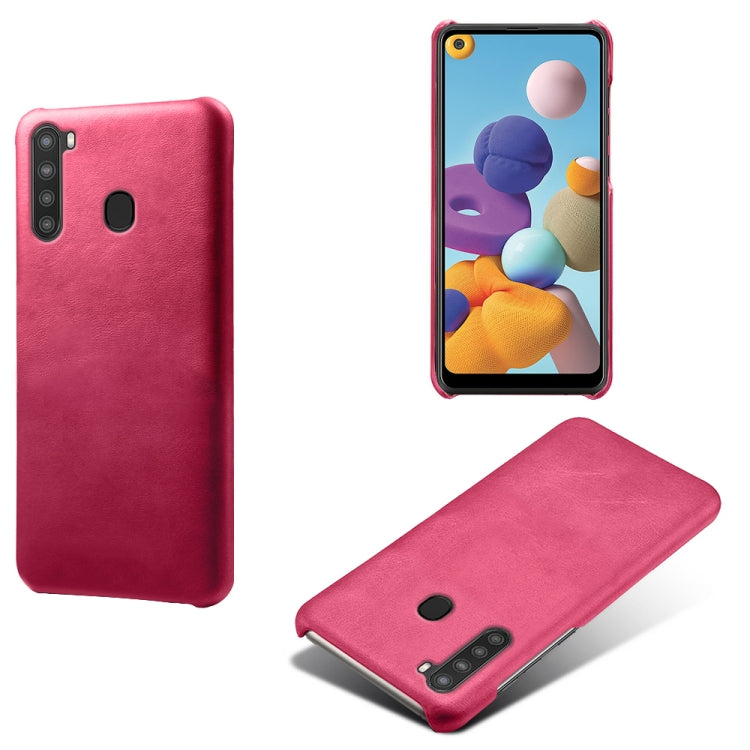 Calf Texture  PC + PU Phone Case For Samsung Galaxy A21