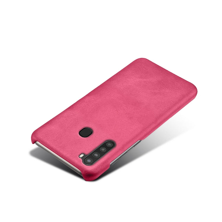 Calf Texture  PC + PU Phone Case For Samsung Galaxy A21