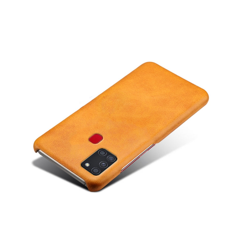 Calf Texture  PC + PU Phone Case For Samsung Galaxy A21S