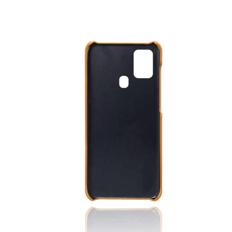 Calf Texture  PC + PU Phone Case For Samsung Galaxy A21S