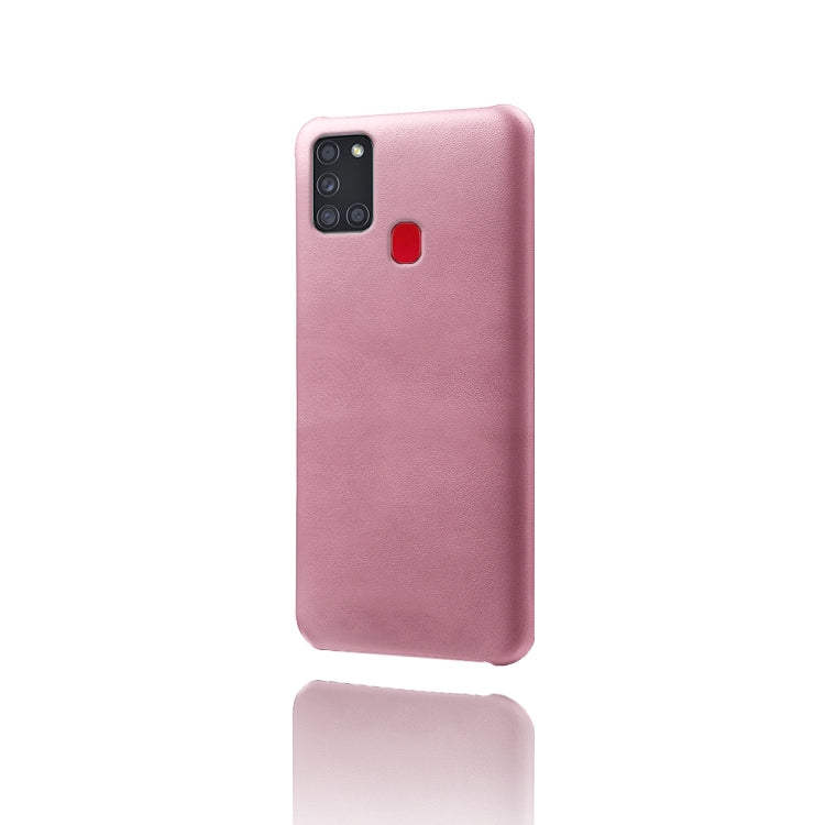 Calf Texture  PC + PU Phone Case For Samsung Galaxy A21S