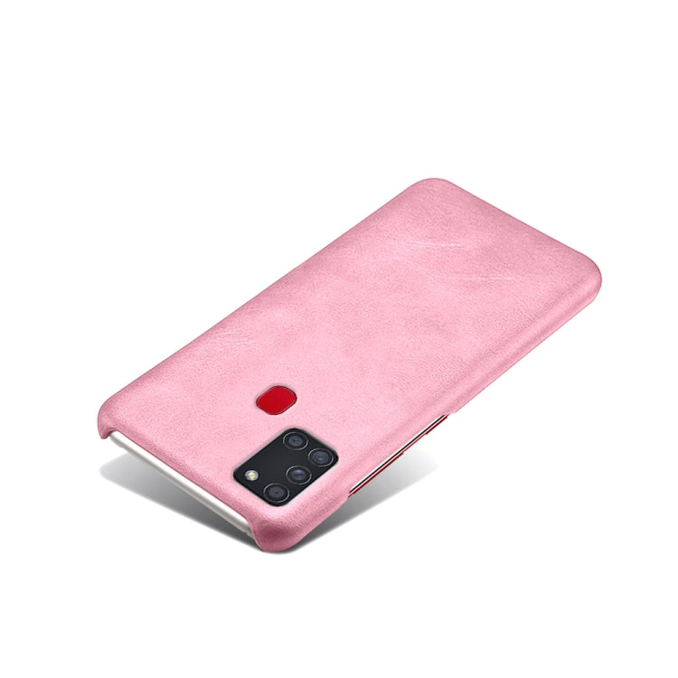 Calf Texture  PC + PU Phone Case For Samsung Galaxy A21S