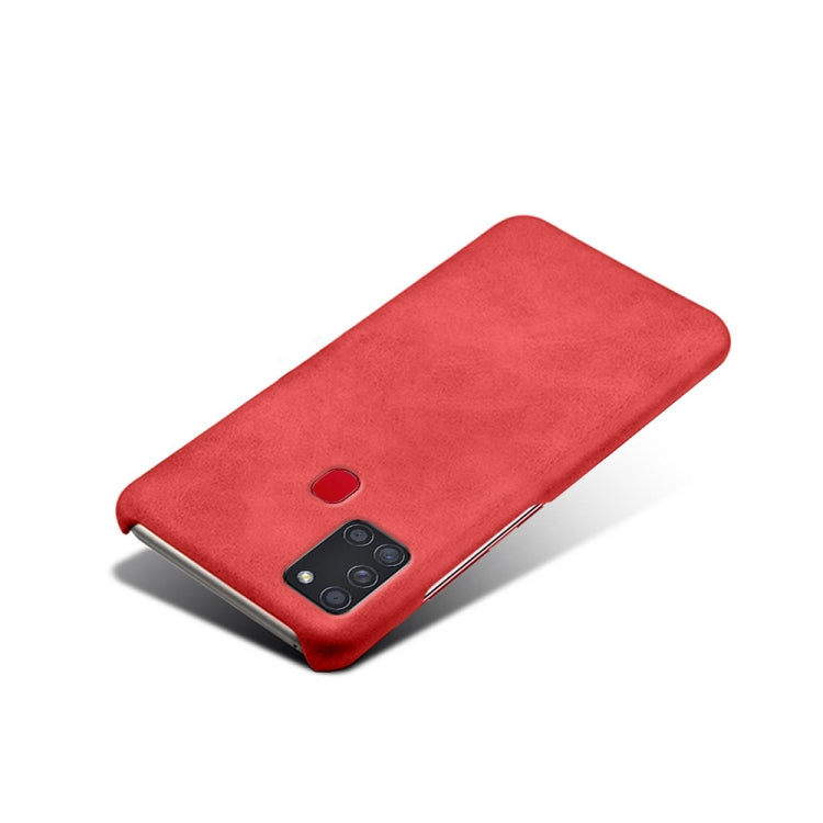 Calf Texture  PC + PU Phone Case For Samsung Galaxy A21S