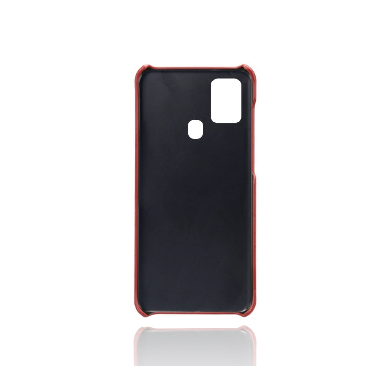 Calf Texture  PC + PU Phone Case For Samsung Galaxy A21S