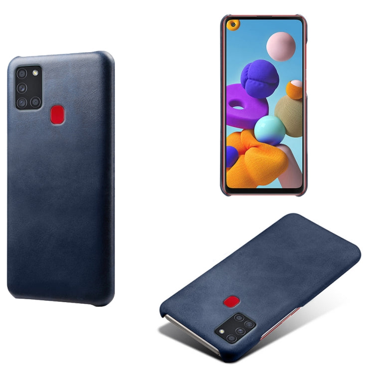 Calf Texture  PC + PU Phone Case For Samsung Galaxy A21S
