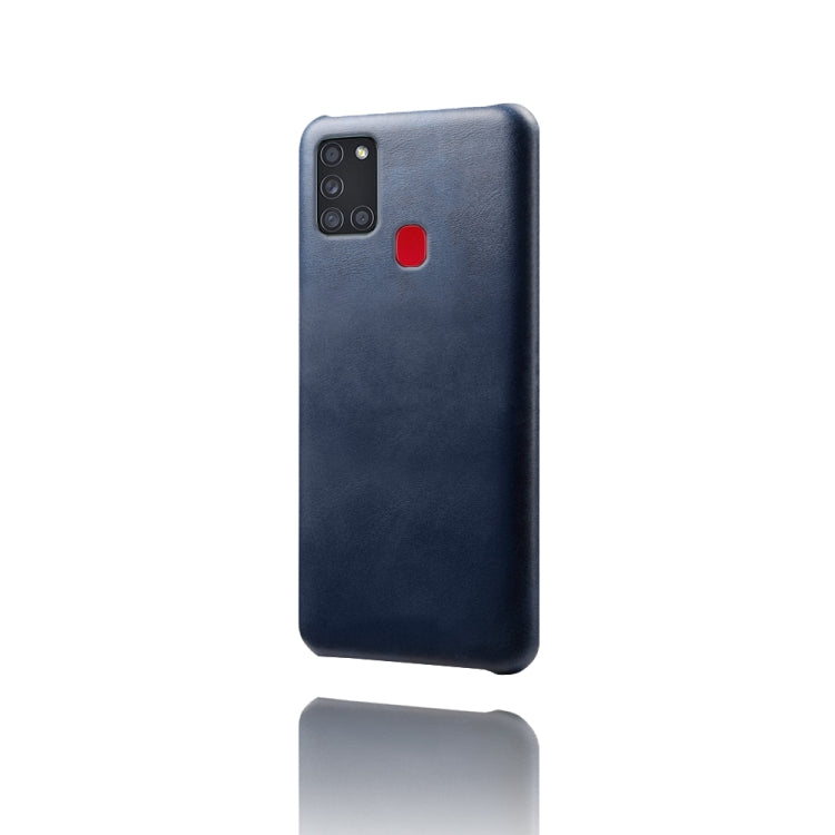 Calf Texture  PC + PU Phone Case For Samsung Galaxy A21S