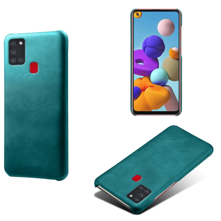 Calf Texture  PC + PU Phone Case For Samsung Galaxy A21S