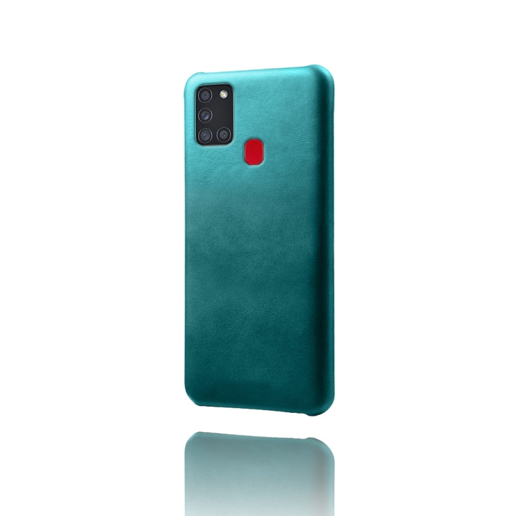 Calf Texture  PC + PU Phone Case For Samsung Galaxy A21S