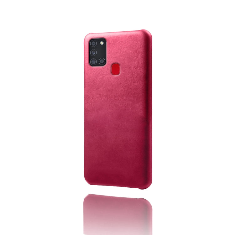 Calf Texture  PC + PU Phone Case For Samsung Galaxy A21S