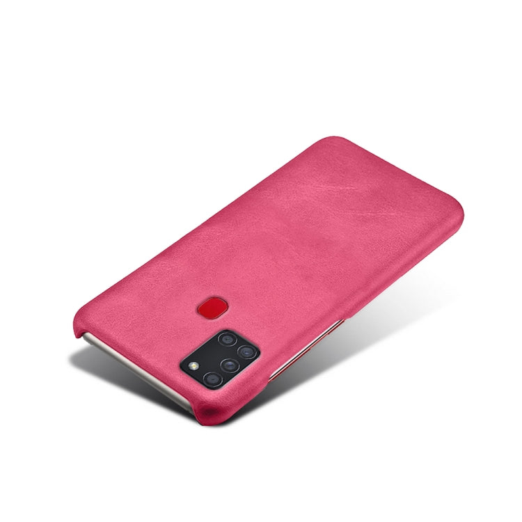 Calf Texture  PC + PU Phone Case For Samsung Galaxy A21S