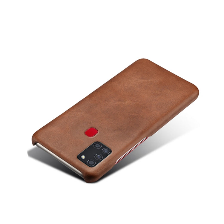 Calf Texture  PC + PU Phone Case For Samsung Galaxy A21S