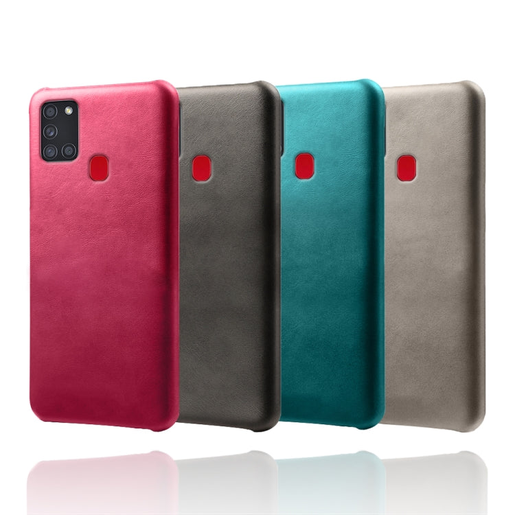 Calf Texture  PC + PU Phone Case For Samsung Galaxy A21S