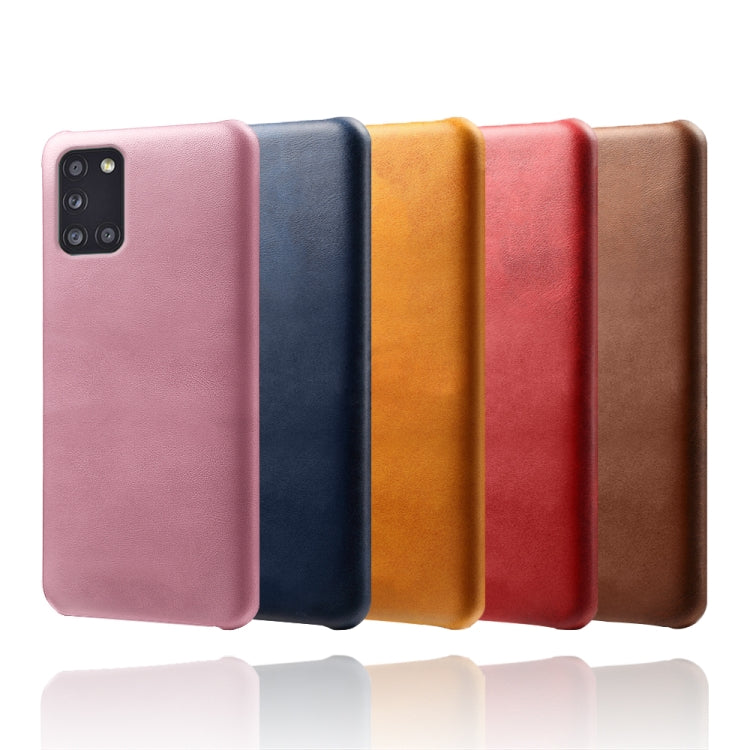 Calf Texture  PC + PU Phone Case For Samsung Galaxy A31