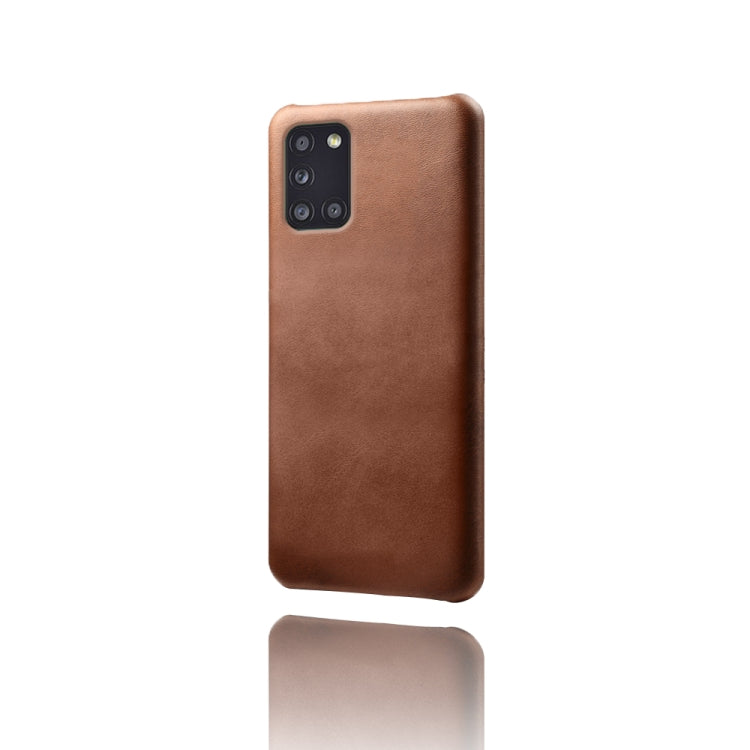 Calf Texture  PC + PU Phone Case For Samsung Galaxy A31