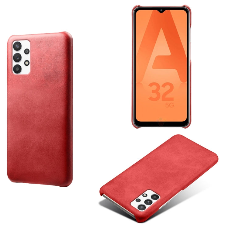 Calf Texture  PC + PU Phone Case For Samsung Galaxy A32 5G
