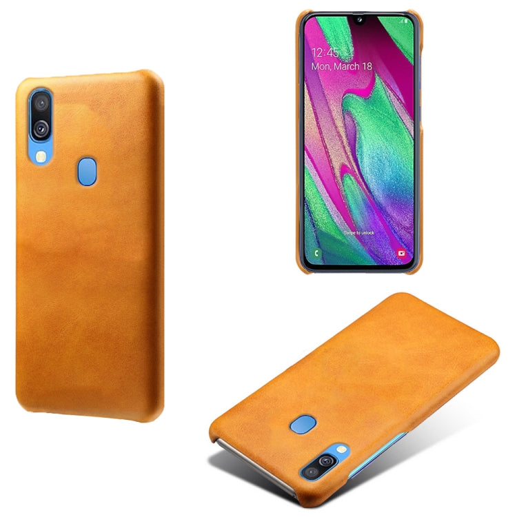 Calf Texture  PC + PU Phone Case For Samsung Galaxy A40