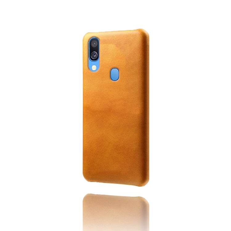 Calf Texture  PC + PU Phone Case For Samsung Galaxy A40