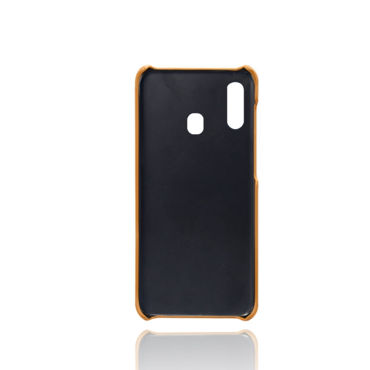 Calf Texture  PC + PU Phone Case For Samsung Galaxy A40