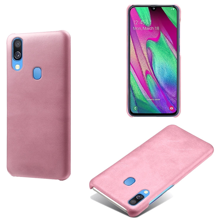 Calf Texture  PC + PU Phone Case For Samsung Galaxy A40