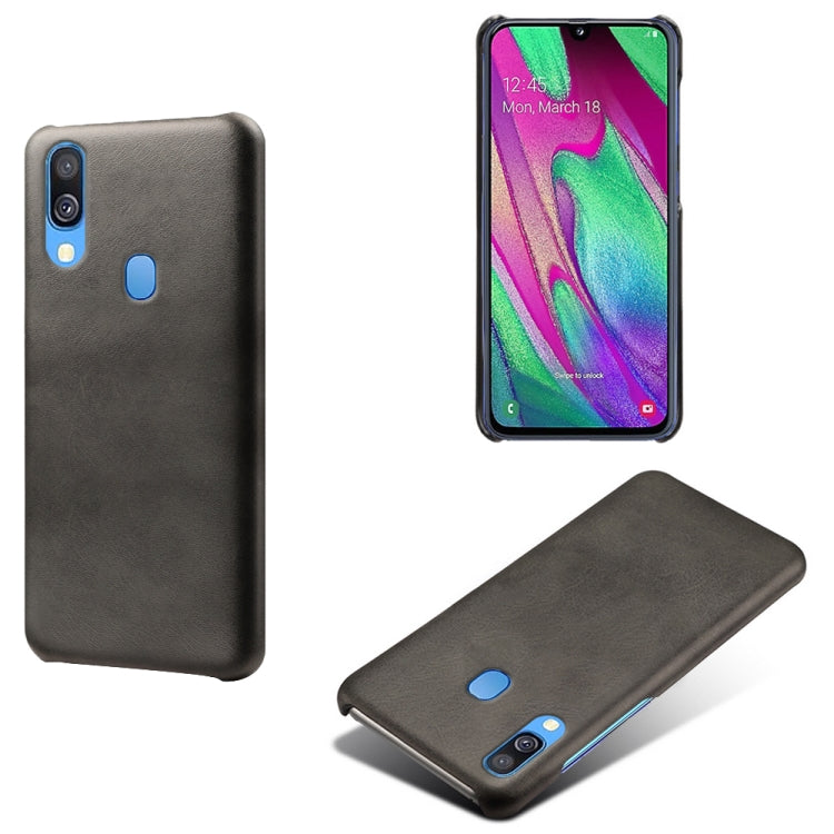 Calf Texture  PC + PU Phone Case For Samsung Galaxy A40