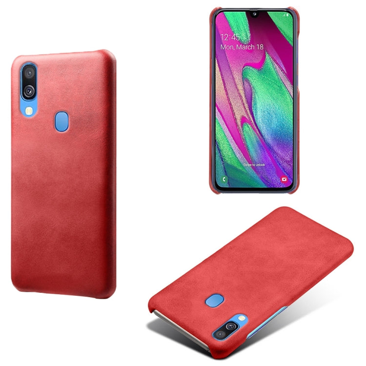 Calf Texture  PC + PU Phone Case For Samsung Galaxy A40