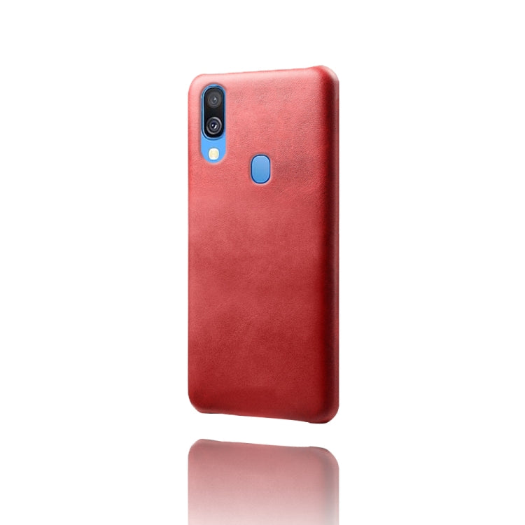 Calf Texture  PC + PU Phone Case For Samsung Galaxy A40