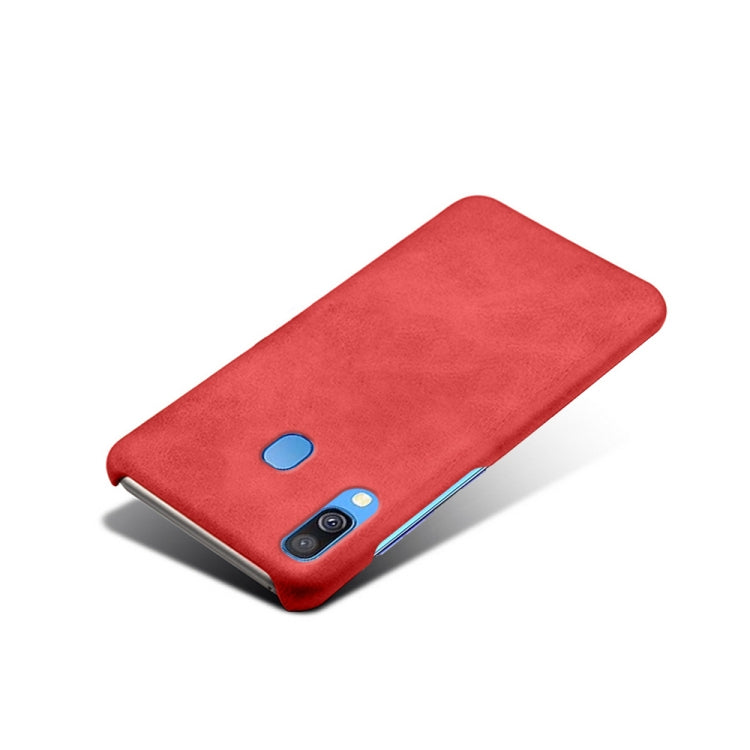 Calf Texture  PC + PU Phone Case For Samsung Galaxy A40
